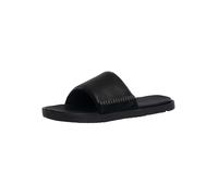 UGG de los hombres Sandalias de cuero Seaside II, Negro