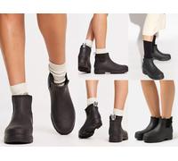 Ugg Droplet Tobillo Rain-Boots Zapatos Rubber Zuecos Slip-On Botas de Agua 41