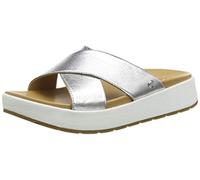 UGG Emily, Sandalia Mujer, Silver Metallic, 36 EU