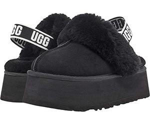 UGG Female Funkette Slipper, Black, 6 (UK)