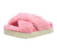 UGG Fuzz Sugar Cross Slide, Pantuflas Mujer, Pink Jasmine, 40 EU
