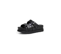 UGG Goldenstar Hi Slide para mujer, Cuero negro, 38 EU