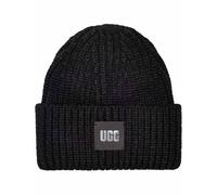 Ugg - Gorros esquí mujer - U Chunky Rib Beanie Black de Lana - Negro Negro one size