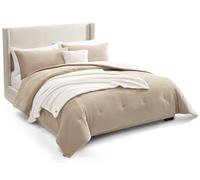 UGG Juego de edredón, poliéster, Marfil, tamaño King