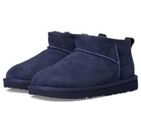 UGG K Classic Ultra MINI - Botas de moda, color azul marino, talla 2 de EE. UU., unisex para niños pequeños