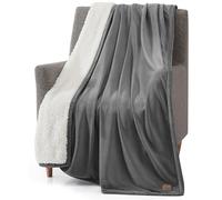 UGG Manta Bliss Sherpa, acogedora Manta Reversible, decoración Moderna del hogar, Manta cómoda y Decorativa para Cama o sofá, 50 x 70 Pulgadas, leña