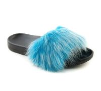 UGG Royale Mujer Chanclas Piel Azul 36