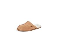UGG de los hombres Pantuflas de ante desgastadas, marrón