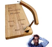 UGIF Tomador de Decisiones Madera, Decision Maker Pendulo Español, sí o no Péndulo, Interesante Magnética Tomador de Decisiones Juguete de Pelota con 5 Opciones, Adivinación Recuerdo