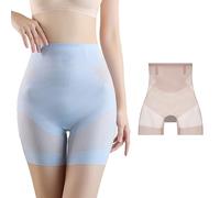 UGIF Ultra Slim Tummy Control Hip Lift Panties, Ropa Interior Moldeadora de Cuerpo de Talle Alto de Seda de Hielo sin Costuras de Verano, Seda de Hielo Ultra Delgada Cintura Alta Bragas