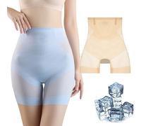 UGIF Ultra Slim Tummy Control Hip Lift Panties, Ropa Interior Moldeadora de Cuerpo de Talle Alto de Seda de Hielo sin Costuras de Verano, Seda de Hielo Ultra Delgada Cintura Alta Bragas