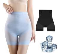 Ultra Slim Tummy Control Hip Lift Panties, Ropa Interior Moldeadora de Cuerpo de Talle Alto de Seda de Hielo sin Costuras de Verano, Seda de Hielo Ultra Delgada Cintura Alta Bragas