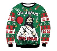 Ugly Christmas Sweaters with Fun 3d Print - Perfect for Christmas & Birthday Party