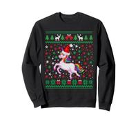 Ugly Christmas Unicorn Santa Hat Funny Xmas Family Sudadera