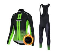 UGLY FROG Conjunto de Bicicletas Trajes Ropa Mangas largas Mujeres Tricot Pantalones de Bicicleta con Almohada 20D Gel 77DE