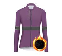 UGLY FROG HLZNANrV01 Maillot De Ciclismo para Mujer, Secado, Elástico Agarrar El Terciopelo,Invierno Cómodo, Camiseta Manga Larga
