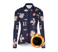UGLY FROG HLZNANrV01 Maillot De Ciclismo para Mujer, Secado, Elástico Agarrar El Terciopelo,Invierno Cómodo, Camiseta Manga Larga