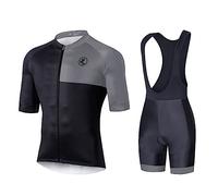 UGLY FROG Hombres Ciclismo Pantalones Cortos Mangas Jersey Set Road Bike Bib Pantalones Cortos con Acolchado, Kit de Ropa de Ciclismo