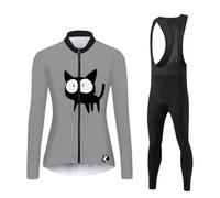 UGLY FROG Juego de Ropa de Invierno para Ciclismo, Ciclismo, Forro Polar, Camiseta de Ciclismo + Pantalones Acolchados con Almohadilla 3D de Gel Transpirable, Deportivo