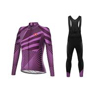 UGLY FROG MTB Bike Wear Cycling Jersey Long Sleeve Women Bike Suits Long Bib Pant with Gel Pad Winter Triathlon Clothing