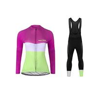 UGLY FROG MTB Bike Wear Cycling Jersey Long Sleeve Women Bike Suits Long Bib Pant with Gel Pad Winter Triathlon Clothing