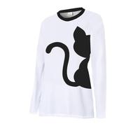 UGLY FROG MTB Jersey Manga Larga Ropa de Ciclismo para Mujer Maillot de Descenso Enduro Locomotora Bicicleta Todoterreno Gatos Perros SJFWK02