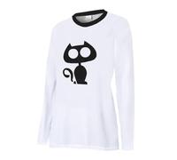 UGLY FROG MTB Jersey Manga Larga Ropa de Ciclismo para Mujer Maillot de Descenso Enduro Locomotora Bicicleta Todoterreno Gatos Perros SJFWK02