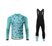 UGLY FROG Winter Fleece Warm Ciclismo Maillots para Hombres con Tirantes Manga Corta Transpirable Secado Rápido con 20D Acolchado Gel Culotes Bib Pantalones