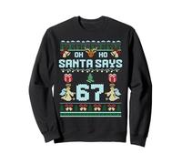 Ugly Sweater Like Design. Gen Z Alpha Meme Santa Says 67 Sudadera