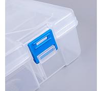 UGLYAF Caja de Herramientas for Garaje, Organizador de plástico, contenedores, Maleta de Almacenamiento, Tornillo, joyería Profesional, Caja de Herramientas, componentes electrónicos(28 Grid)
