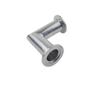 UGLYAF KF16 KF25 KF40 KF50 Codo de ángulo Recto de vacío Tubo Curvo de Acero Inoxidable Adaptador de Triple Abrazadera Tubo de Ajuste de Codo de Brida de 90 Grados(KF25)