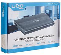 UGO NATEC HDD/SSD Enclosure FOR 2.5'' SATA - USB2, Aluminum, Black
