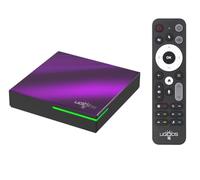 Ugoos SK4 TV Box Android 14.0 Amlogic S905x5M-J 4 GB de RAM 64 GB de ROM 2.4G/5G Wi-Fi Dual Ethernet 100M USB 2.0 BT5.4 Compatible con AV1 VP9 H.265 4K HDR
