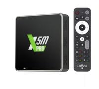 Ugoos X5m Pro TV Box Android 14.0 Amlogic S905x5m 4 GB de RAM 32 GB de ROM 2.4G/5G Wi-Fi Dual Ethernet 1000M USB 2.0 BT5.4 Compatible con AV1 VP9 H.265 4K HDR