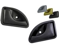 Ugozen - Tirador de puerta delantero izquierdo y derecho, Clanche de puerta para Renault TWINGO (1993-2007) / KANGOO (1998-2010) (Negro)