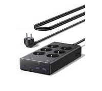 UGREEN 10 EN 1 Regleta Enchufe PD 65W USB C Multiple 6 Tomas AC 3680W 16A