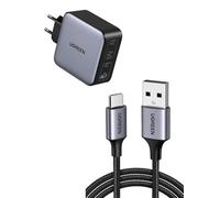 UGREEN 100W Nexode Cargador USB C 4 Puertos con 0,5M Cable USB C