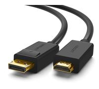 Cabo ugreen displayport hdmi 4k 30hz 28awg 1.5m - preto
