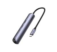 Replicador de puertos Ugreen 10919 USB-C 100W aluminio Gigabit Ethernet HDMI