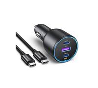 UGREEN 130W Cargador Coche USB C 45W PPS PD QC 3.0 Car Charger con Cable