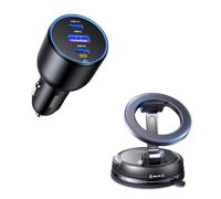 UGREEN 130W Cargador+Soporte Móvil Coche MagSafe Ventosa