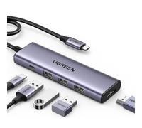 HUB UGREEN 5in1 USBC TO HDMI+3*USB 3.0 A+PD