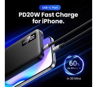 POWER BANK UGREEN 10000mAh MINI 20W BLACK