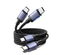 UGREEN 2Pack Cable USB C 240W 5A 48V Carga Rápida Trenzado Nylon (1M) | Tipo C PD 3.1 Carcasa de Aluminio, Compatible con MacBook Air, iPhone 17 Pro Max Air/iPhone 16, Galaxy S26/S25, Pixel 10.