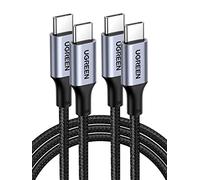 UGREEN 2Pack Cable USB C Carga Rápida PD 3.0 100W,Tipo C Compatible con MacBook Air,iPad iPhone 17 Pro Max Air/16/15 Plus Pro MAX, Galaxy S26 S25 Ultra S24 S23, Pixel 10/9/8, etc. 3M