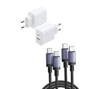 UGREEN 2Pcs 20W GaN Cargador USB C y 240W Cable USB C 2M