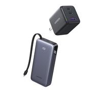 UGREEN 30W GAN Cargador USB C con 3 Puertos y 60W Cable USB C 1M