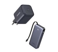 UGREEN 45W Cargador USB C con 45W Power Bank 20000mAh Cable USB C Integrado