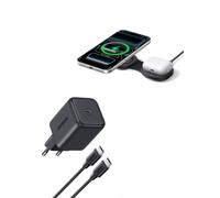 UGREEN 45W GAN Cargador USB C con 5A Cable 1.5M | Qi2 25W Cargador Inalámbrico 2 en 1