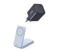 UGREEN 45W GAN Cargador USB C y 25W MagFlow Qi2 Cargador Inalámbrico 2 En 1